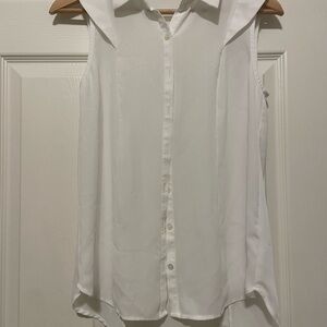 Ro & De Sleeveless White Blouse